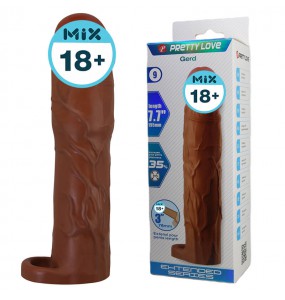 PRETTY LOVE - Gerd Extended Penis Sleeve (L:19.5cm - D:4cm)